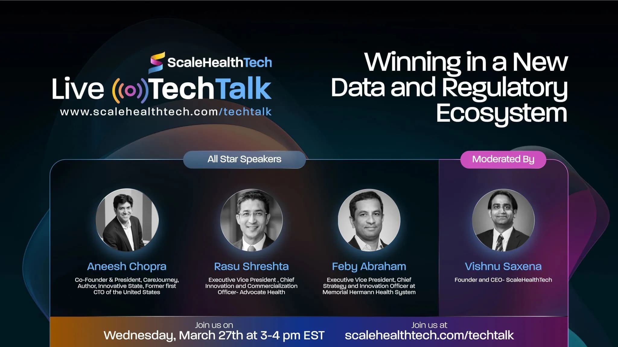 ScaleHealthTech Tech Talk: Expert Panel on Healthcare Data and Innovation